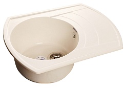 Granfest  Мойка кухонная Rondo GF-R650L Белый – фотография-1